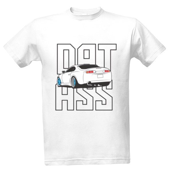 Tričko s potlačou DAT ASS 2