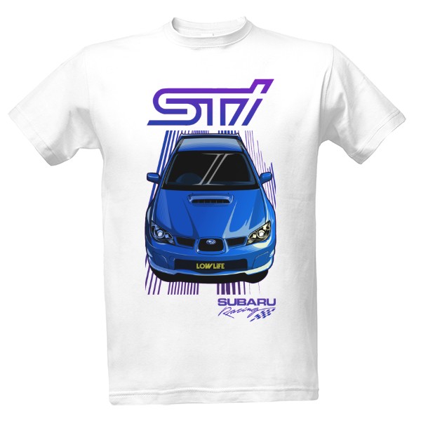 Tričko s potlačou Subaru Impreza STi Racing