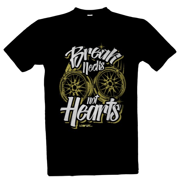 Tričko s potlačou Break necks no hearts