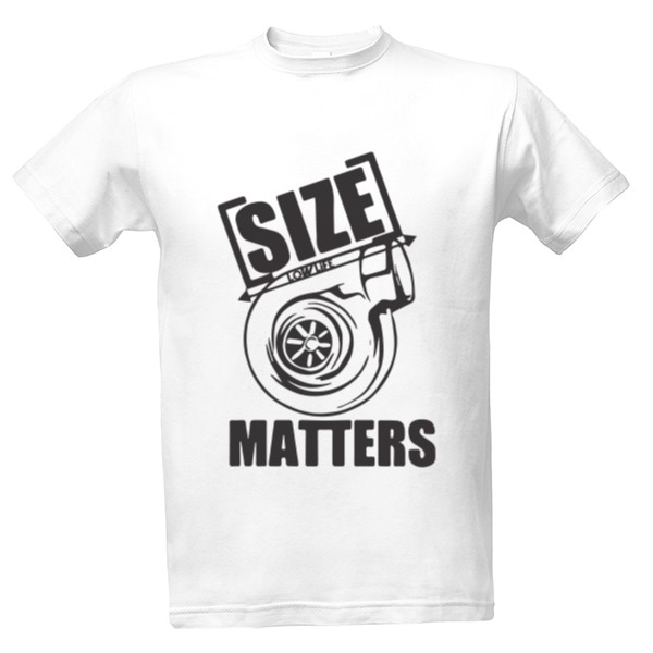 Tričko s potlačou Turbo size matters